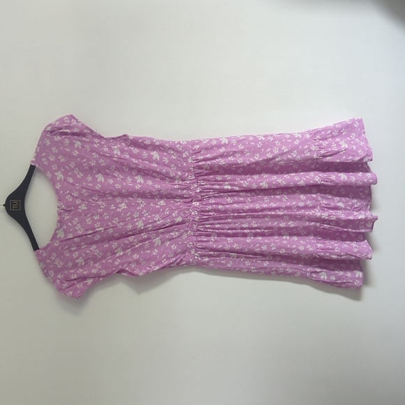 J.crew size 8 purple floral dress frill - Picture 8 of 10